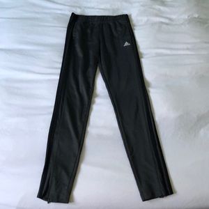 Gray and Black Adidas Sweatpants